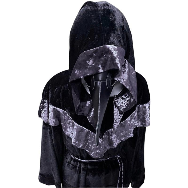 Hooded Cloak Vampires Long Cape Velvet Adult Costumes Carnavals Halloween Christmas Cosplay Cloak Robe