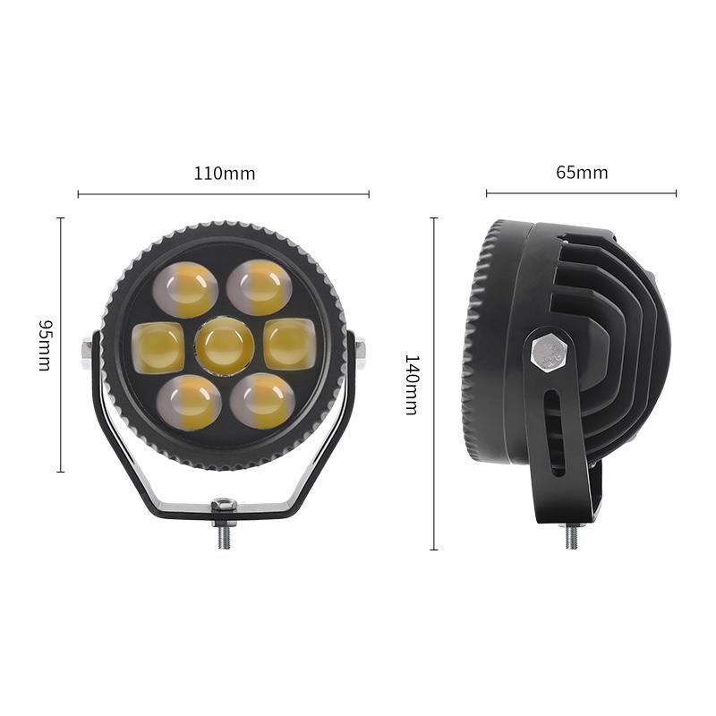 4D 70W LED Work Light Spotlight Fog Lights Driving Lamp For BMW R1200GS R1250GS F800 F850 F900 Motorcycle SUV ATV UTV Truck