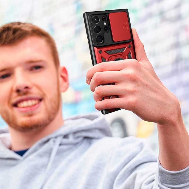 Sc Camring Galaxy S22 Ultra Red