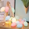 Festive LED Crackle Egg & Star String Lights for Easter & Christmas