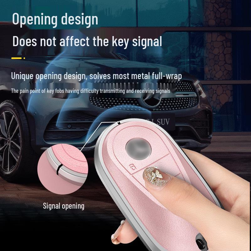 Mercedes Key Fob Protective Case: Fits E300L, C260L, A200L, GLC300L, GLE, and C200L Models