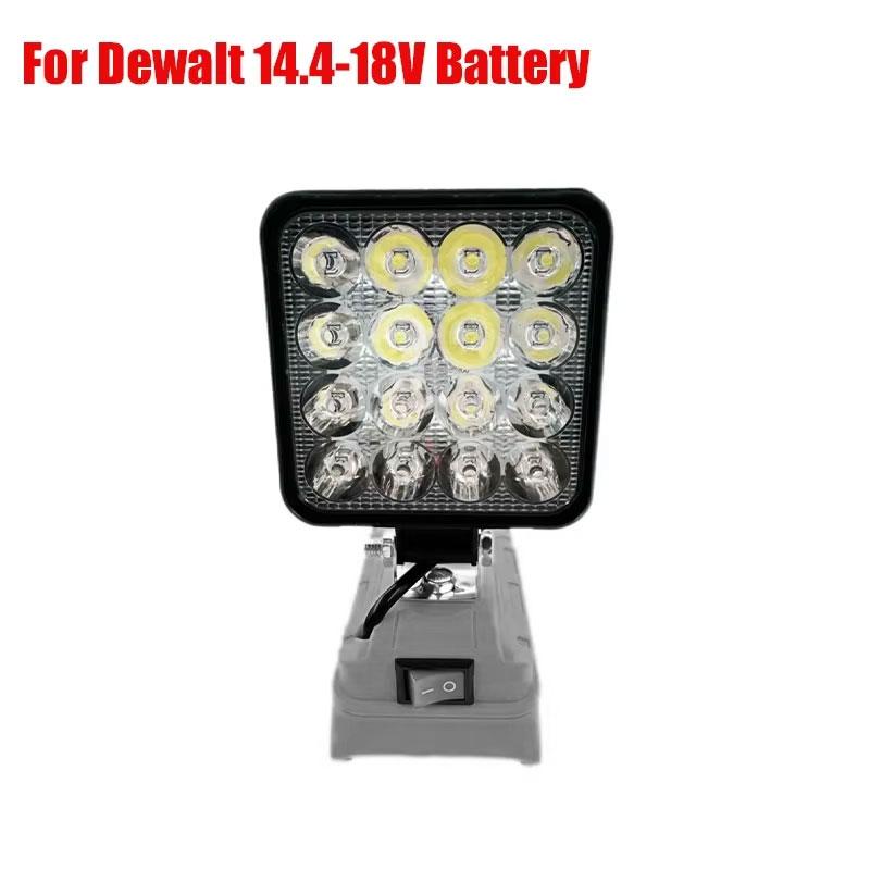 3 Inch LED Work Lights For DeWalt/Milwaukee 18V 20V Lithium Battery Floodlight Camping Lights Night Lighting Tools
