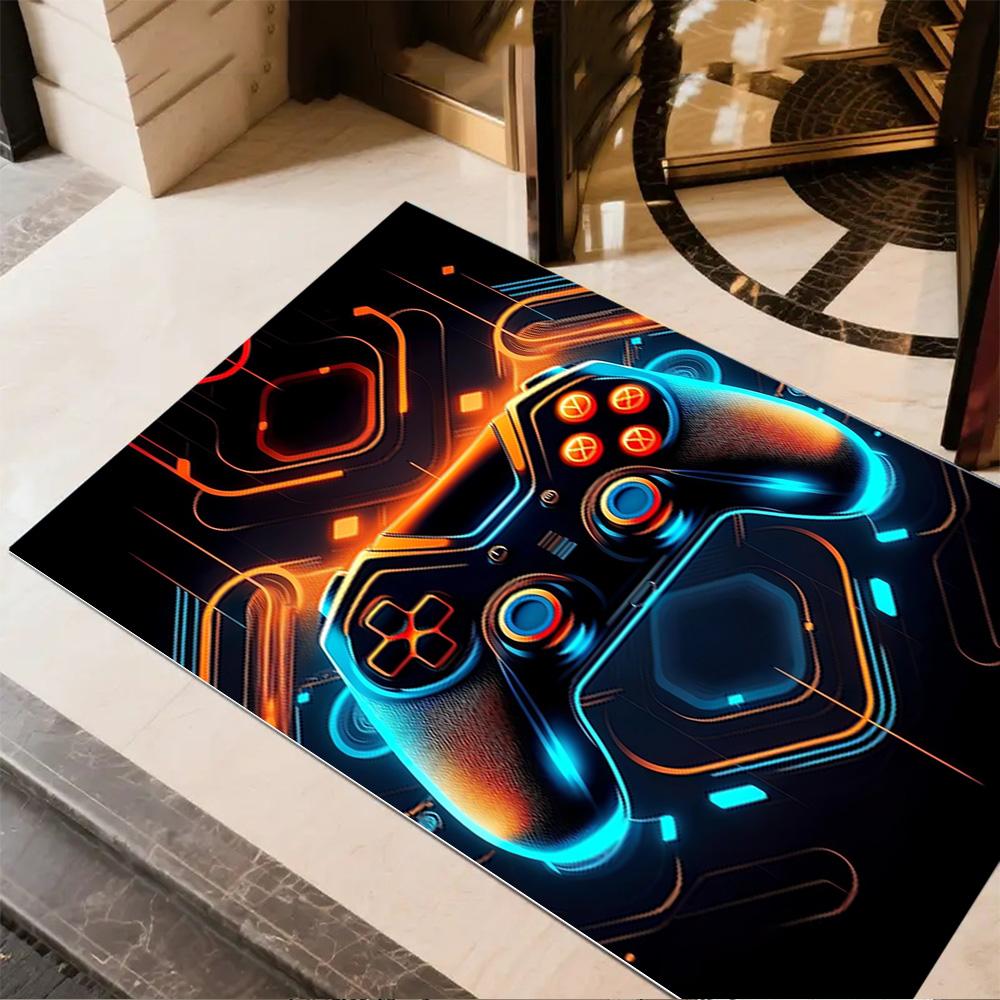1pc psychedelic headphones rug home carpet non slip design for bedroom office decor gift living room