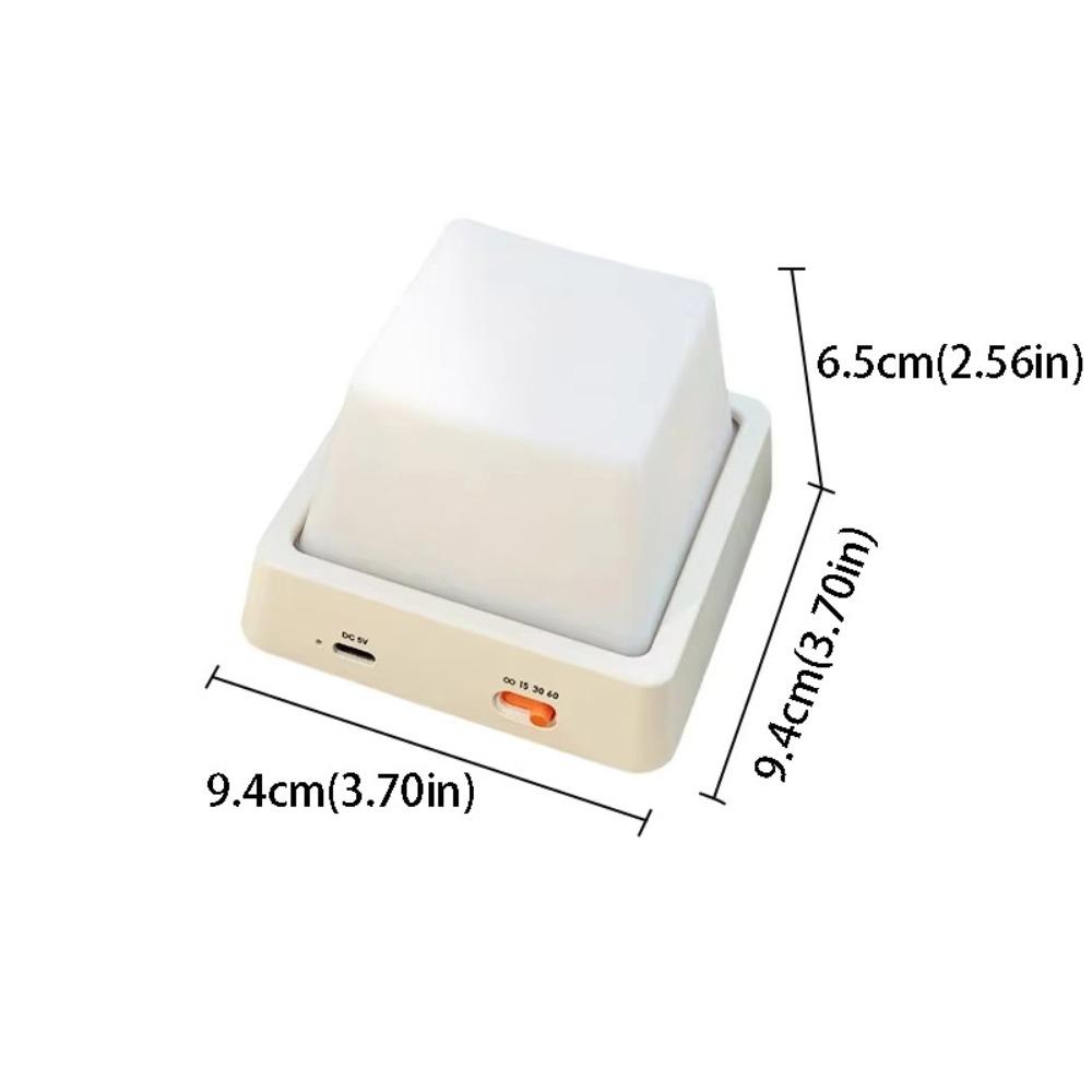 Simple Design Bedside Table Lamp Timing Function USB Rechargeable Lamp Night Light Bedroom Decor