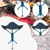Camping Stool Fishing Tripod Foot Rest Compact Small Foldable Chair Slacker for Picnic Walking
