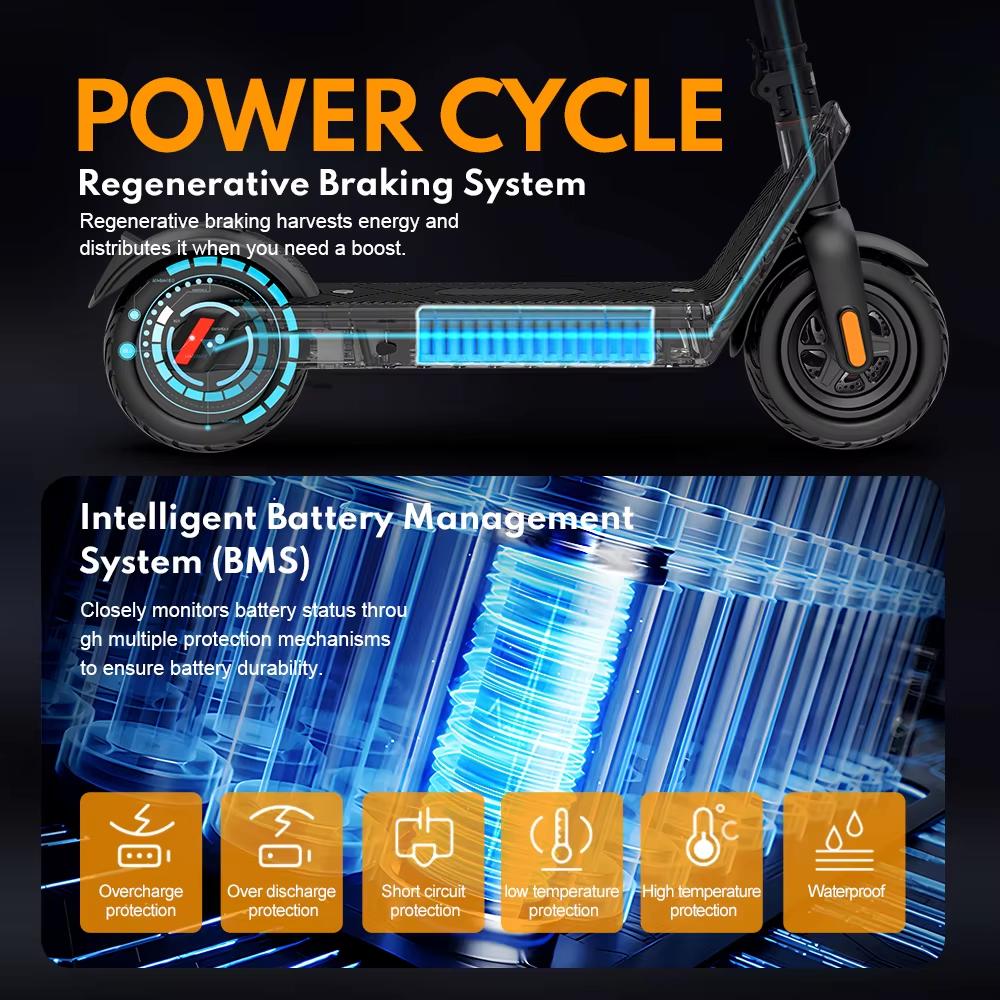 HX X9 Mocna Hulajnoga Elektryczna dla Dorosłych 500W 36V 15.6AH Wyjmowana Bateria Escooter Hamulec Tarczowy Elektryczna Hulajnoga