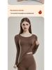 Women's Self-Heating Seamless Cashmere Thermal Underwear Set - Shaping and Slimming for Autumn and Winter