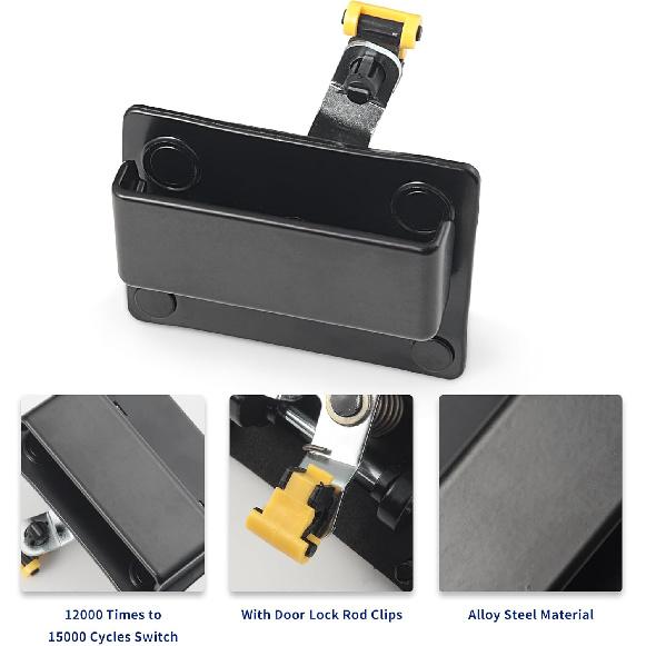 77498 Rear Cargo Door Latch Handle (Upgraded Metal) Compatible With Chevy Astro Express Suburban Tahoe, GMC Safari Savana Suburban Yukon, Cadillac