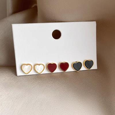 Унікальні сережки-серця 2024: Нові Мінімалістичні Сережки-Пусети Преміум-Класу з Універсальним, Крутим Стилем.