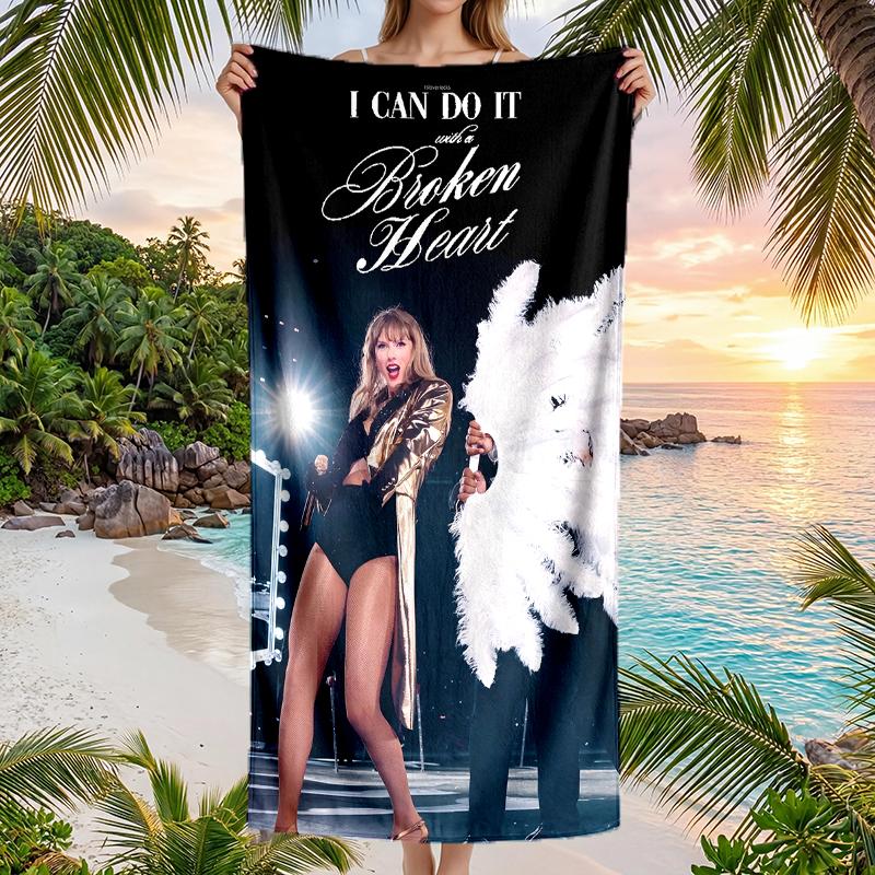 Ts Fan Fashion Beach Towel: Ideal for Summer Adventures Soft, absorbent and quick drying suitable for swimming and bathing