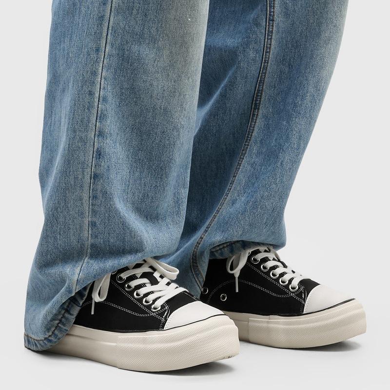 CM invisible inner heightening canvas shoes men's breathable low-top board shoes