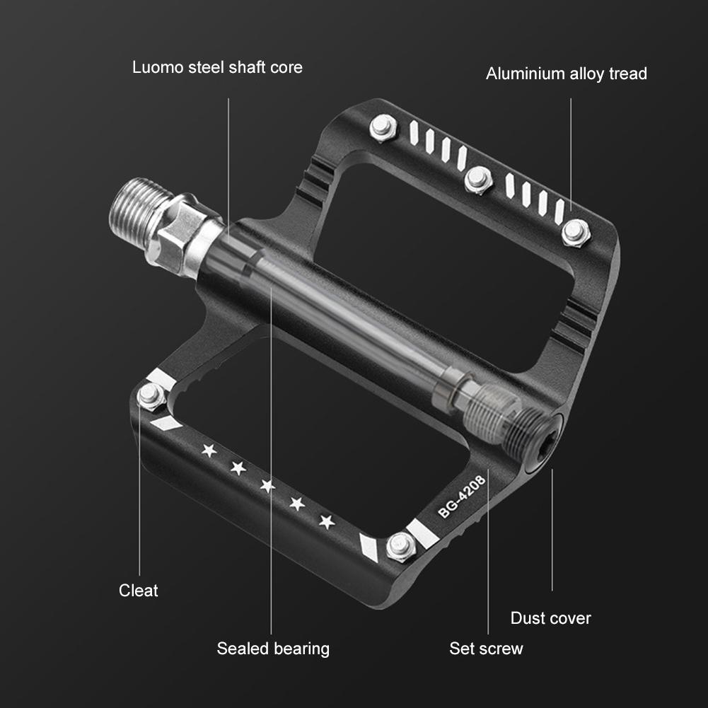 Sealed Bearing Bicycle Ultralight Pedal Aluminum Alloy MTB Road Bike Pedal Bicycle Wide Platform Pedals MTB Bike Accessories
