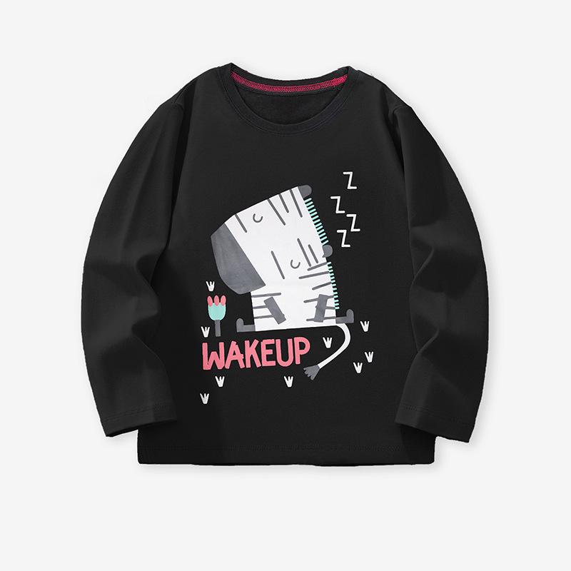 

Boys Long-Sleeve Round-Neck T-Shirt with European & American Print for Fall/Winter 5Y (110cm)