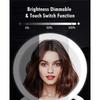 Foldable Makeup Mirror Touch Screen Makeup Mirror 3 Colors Light Modes Cosmetic Mirrors USB Rechargeable Folding LED Mirror