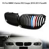 Front Bumper Hood Grills Glossy Black Single Slat Racing Grill Car Accessory For BMW 3-Series E92 E93 Coupe Cabrio 2010-2013 Facelift