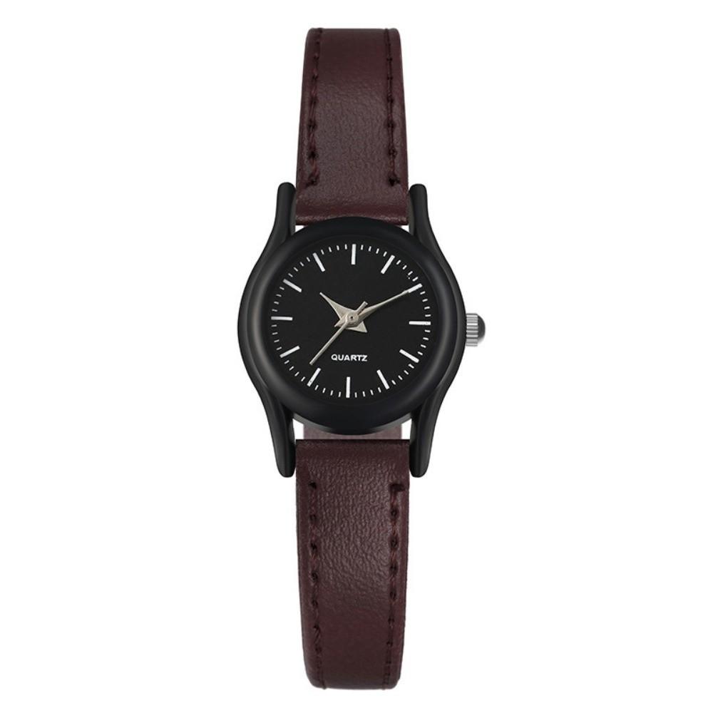 Leather Strap Quartz Watch Minimalist Classic Wristwatches Elegant Couples Watch  for Men