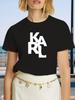 KARL Women's T-Shirt Letter Printing Short Sleeve Cotton Tees High Quality Luxury Brand T-shirt Summer Streetwear Y2k Tops