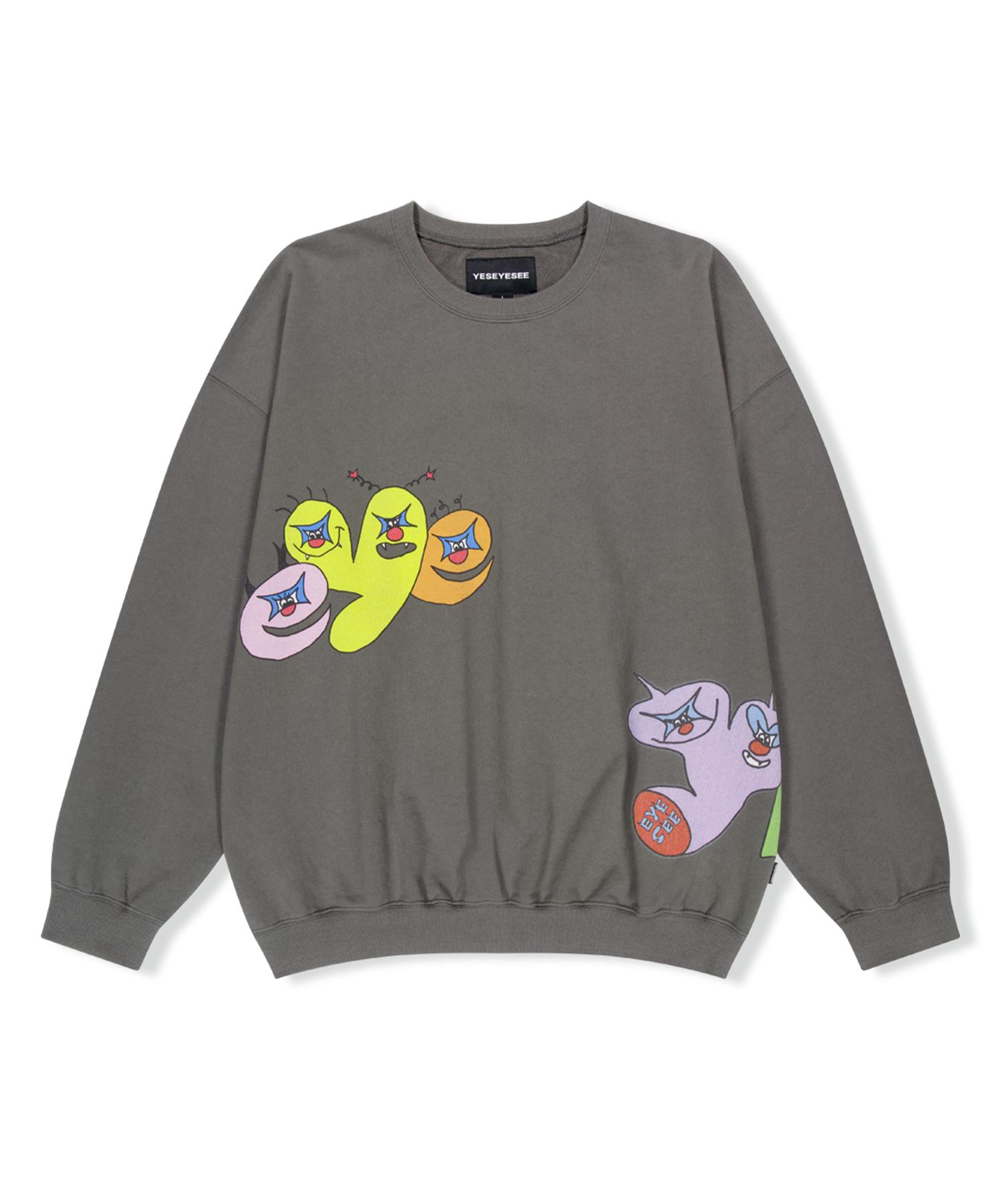 Yes Ic Tulrexx Wording Sweatshirt Dark Gray S