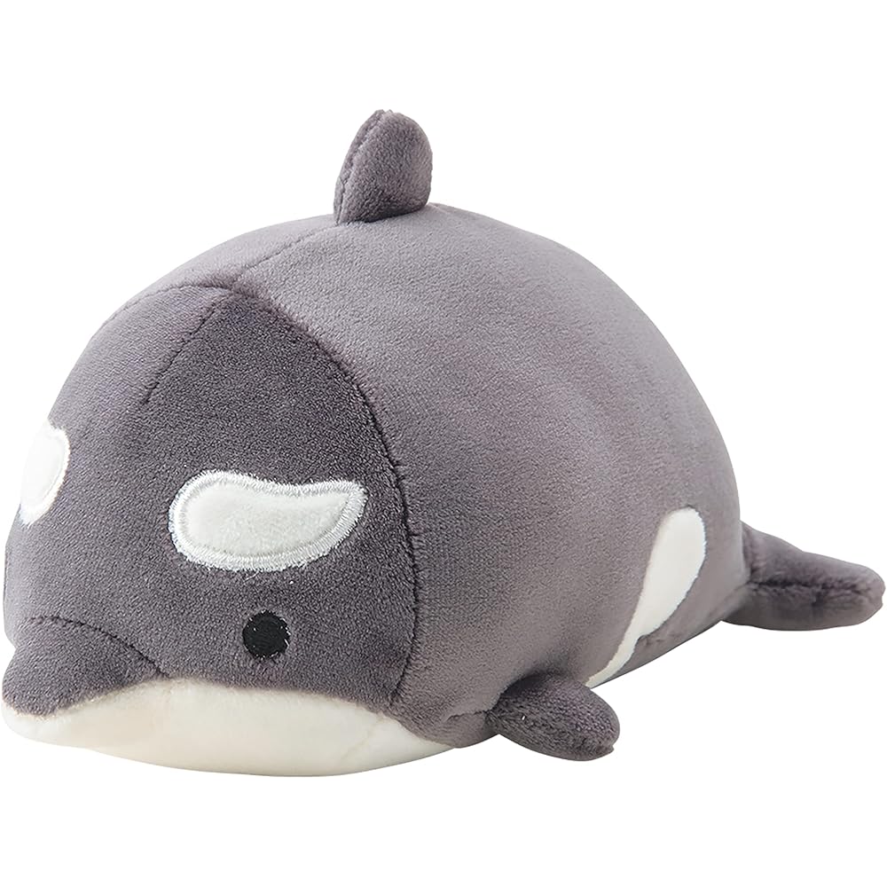 Ribuhato Mascot Marshmallow Aquamie Plush Toy Orca 11cm Soft and Cuddly