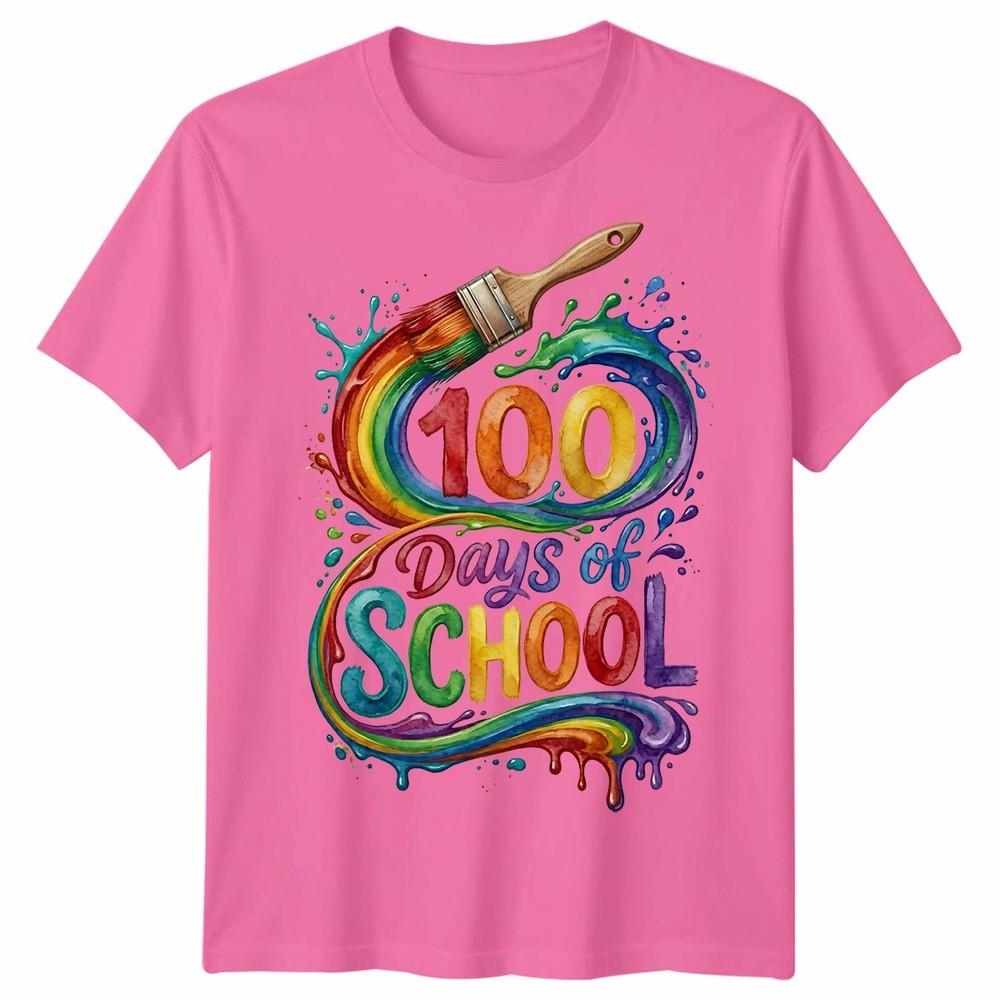Happy 100 Days Of School Teachers Students Unisex Tshirt Unisexs Unisexs Tee