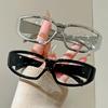 Y2k Women Sunglasses Men 2026 Trendy New Sunglasses Future Sense of Technology Girls Silver Pink Sun Glasses UV400 Eyewear