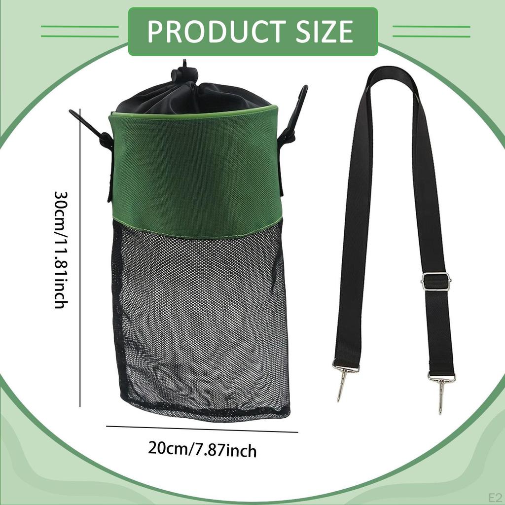 Clothes Peg Bag Mesh Organizer Storage with Hooks And Drawstring Made of Breathable Oxford for ,