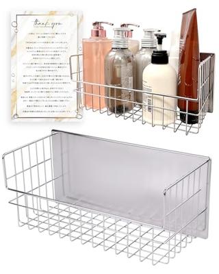 Bathroom Magnetic Storage Rack, Stainless Steel, Rust-Resistant, Magnetic Bathroom Rack, Basket for Bath and Bathroom Storage (Large)