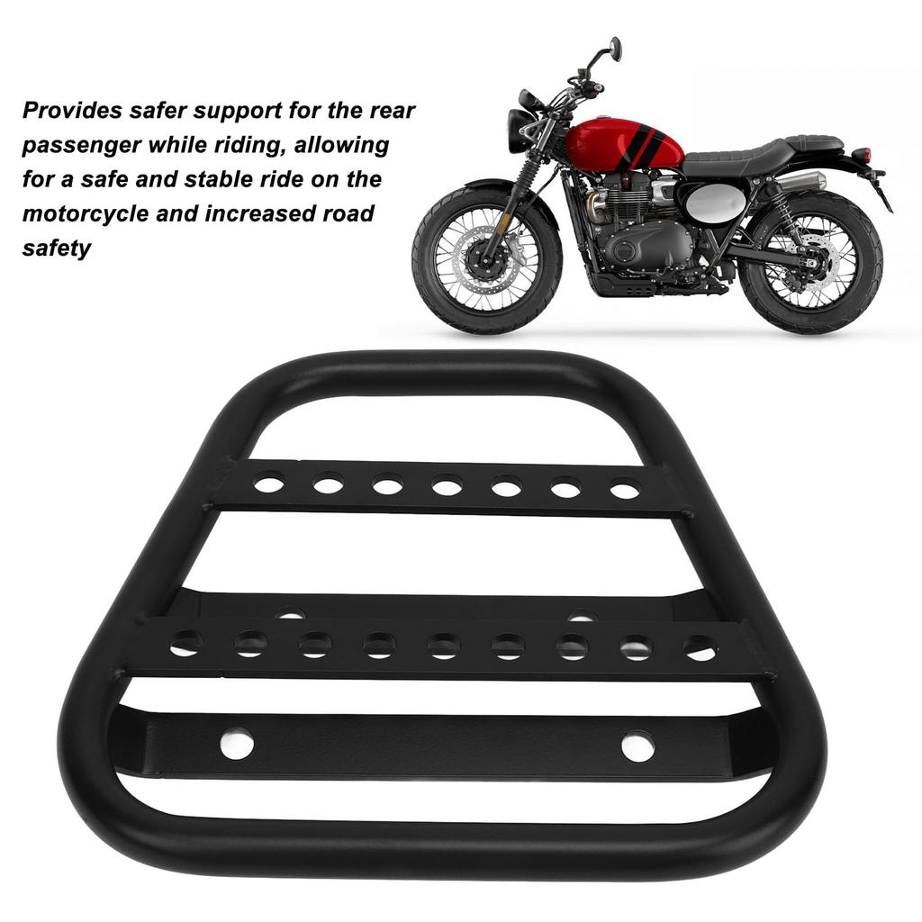 Motorcycle Rear Luggage Black Motorcycle Trunk Luggage Cargo Rack Luggage Rear Seat Accessory Replacement for Harley Street Scrambler 900 Rack,