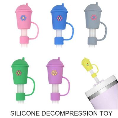 Cup Accessories Drinking Dust Cap Reusable Straw Tips Cover New Silicone Straw Plug  Water Glass