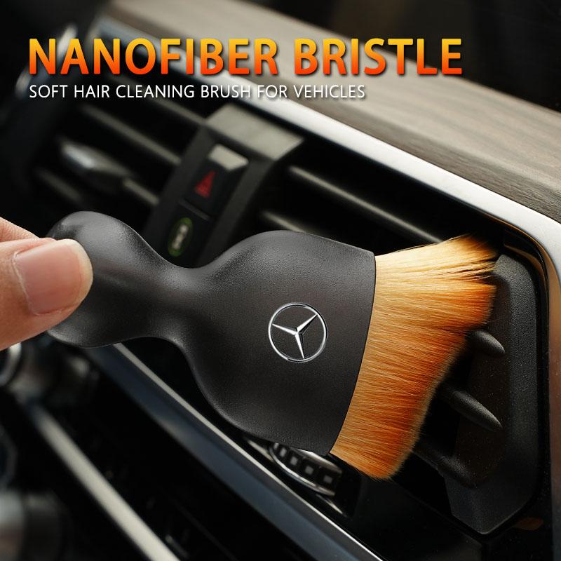 MEA4 Car Interior Cleaning Soft Brush Dust Removal Tools For Mercedes-Benz GLC X253 X254 C-Class W205 W206 A-Class W177 GLA E-Class