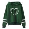 2026 Neuankunft Damen Kapuzenpullover Klassisches Herz Aufdruck Sweatshirt Urban Lässiger Mode Kapuzenmantel Damen Warmer Pullover
