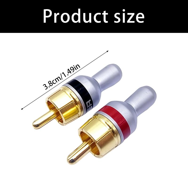 Hochwertige Audiokabel-Anschlussadapter, Metallstecker, Lautsprecheranschlüsse, HiFi-Tonübertragung in Heimkinos