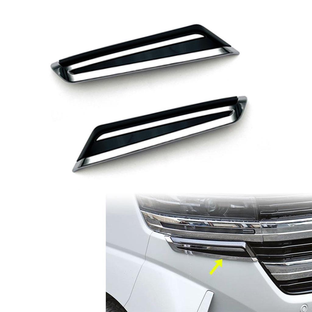 Suzuki Spacia Custom 23-24: Headlight Eyebrow, Fog Light Eyebrow, Front Hood Trim