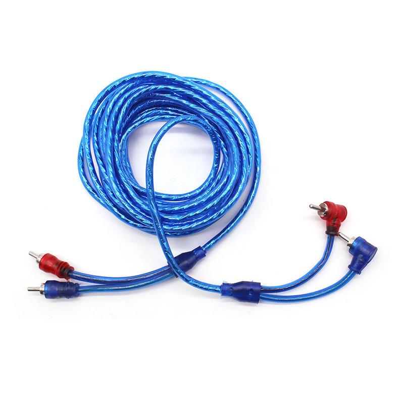 Automotive Pure Copper Audio Amplifier Cable 1/2/3/4.5/5M Car Audio System Modification Subwoofer Amplifier Wire Signal Cable