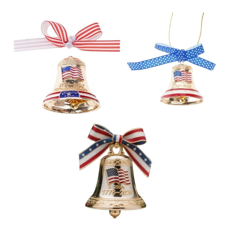 Vintage Christmas Tree Bell Ornament 250th Anniversary Bell Hanging Decoration For Holiday Tree Mantels Home Decorations