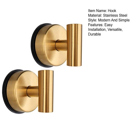 Yousheng 2 ks přísavkových háčků na dveře na věnce, sprchové, vodotěsné, dekorativní kruhový háček, bez vrtání, držák na ručníky na vchodové dveře, skleněná okna, koupelna