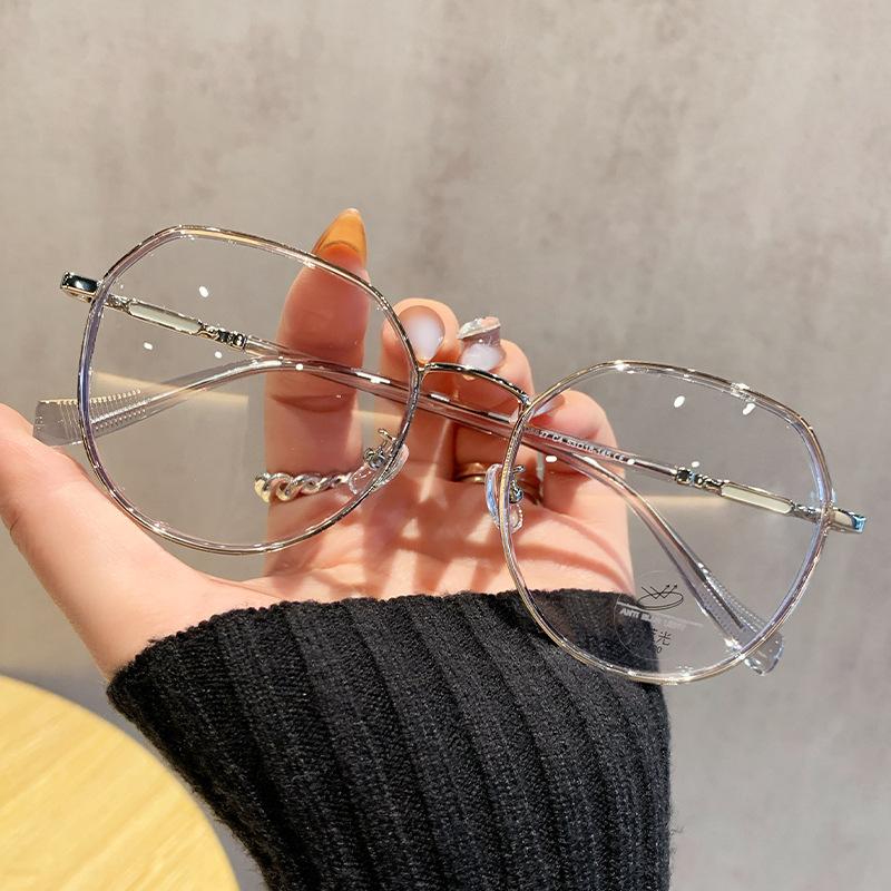 Ultralight TR90 Reading Glasses For Women Men Retro Polygon Round Eyeglass Frames Transparent Precription Glasses