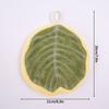 Thickened Plush Kitchen Towel Infusion Shaped Washable Clear Plant Print Hanging Absorbent Towel Household Decorative Towel