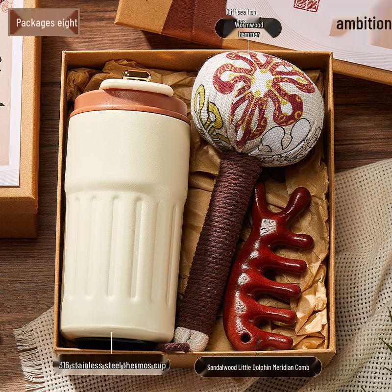 Practical Thermos Cup Gift Box for Male and Female Kindergarten Teachers - Teacher's Day Souvenir