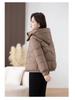 Women’s Short Windproof Thicken Warm Winter Jacket With Detachable Hood