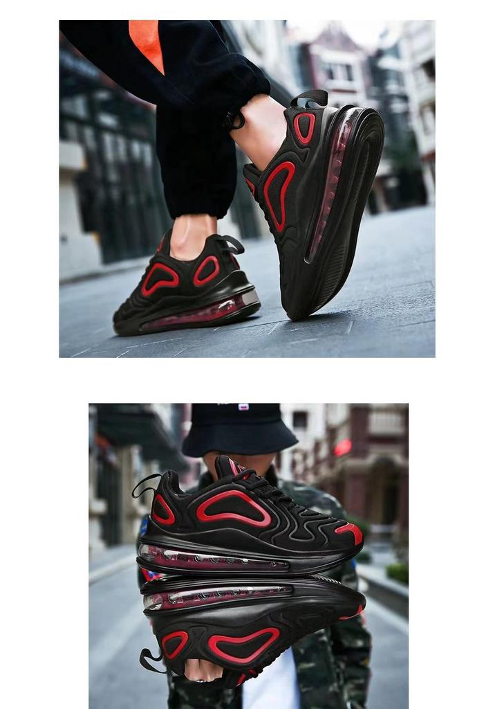 Men's Spring Air Cushion Running Shoes - Mesh Low-Top, Trendy Thick-Soled Casual Sports Sneakers