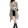 Spring 2025 Slimming French Trench Coat in Plus Sizes - Women's Light Luxury Casual Fashion