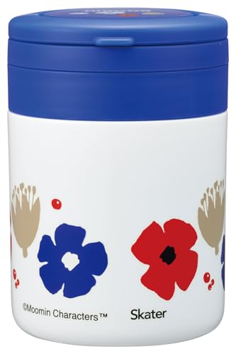 Skater Insulated Soup Jar, 300ml, with Folding Handle, Antibacterial, Moomin Design, LJFO3AG67856