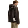 FILA Heritage Casual Knit Hooded Letter Long Sleeve Loose Plush Jacket Unisex jackets F51U548502F-BN