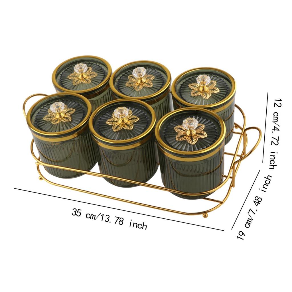 Divided Nut and Candy Serving Container with Lid Solid Pattern Luxury Tray for Family Dinner Appetizers