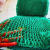 Handwoven Double-Strand Nylon Aquaculture Fish Net Bag
