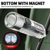 Mini Keychain Flashlight Type-C Fast Charging IP65 Waterproof Torch Lamp With Magnet Multifunction Warning Camping Flashlight