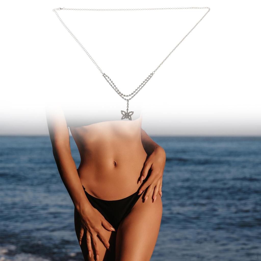 Waist Chain Belly for Dress Jeans Adjustable Bikini Elegant Metal Stylish Summer