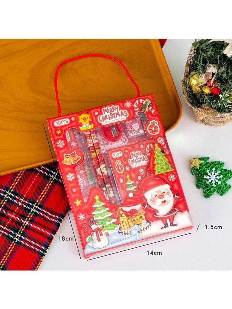 6 In 1 Stationery Set Primary School Children Learning Gift Box Pencils Kindergarten Birthday Gift Prizes Study Stationery Set