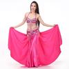 Double Slit Color Ding Skirt Belly Dance Big Swing Skirt Dance Skirt Belly Dance Stage Performance Skirt Color Shiny Skirt